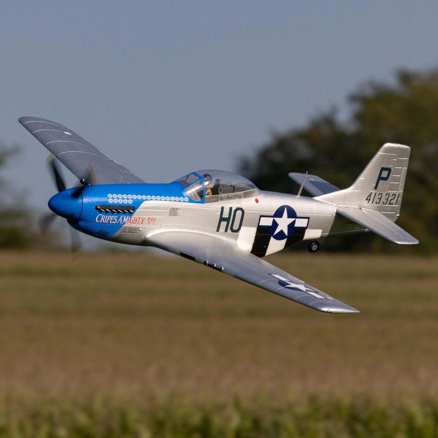 P-51D Mustang 1.2m BNF Basic with AS3X and SAFE Select "Cripes A'Mighty 3rd"