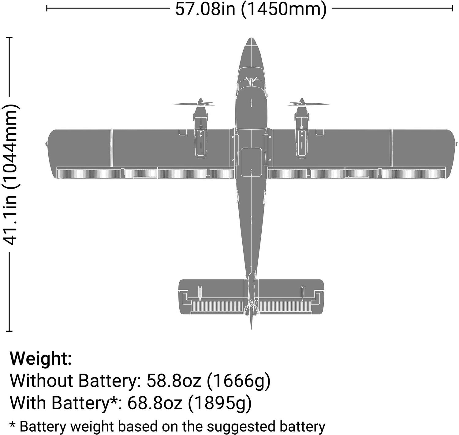 DHC-6 Twin Otter 1.4m BNF Basic with AS3X+ and SAFE Select
