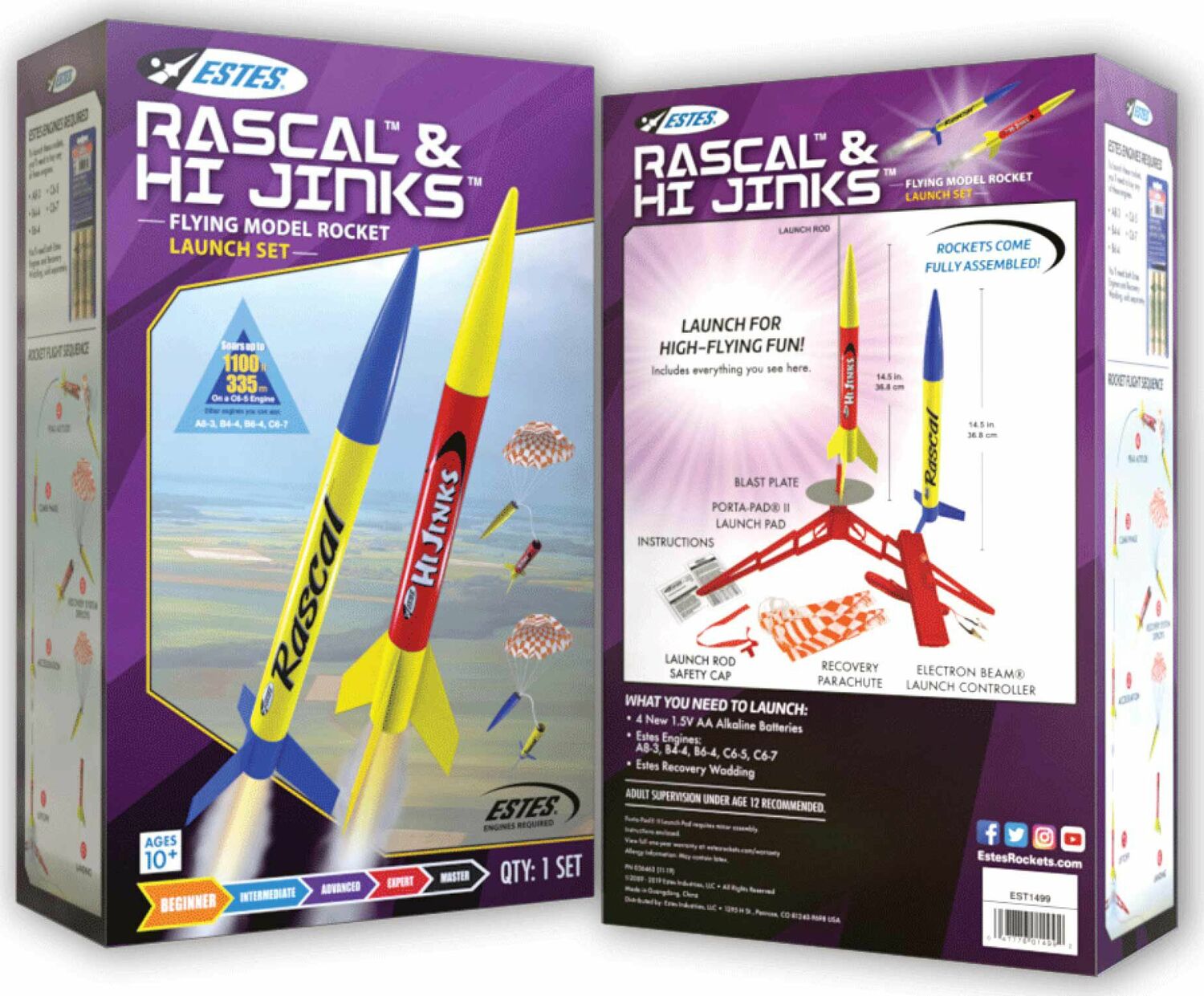 Rascal & HiJinks Model Rocket Launch Set