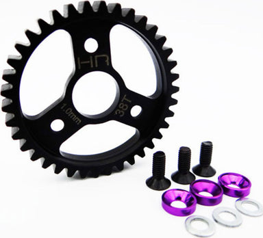 Steel Spur Gear 38T 1.0 Mod, Purple: Traxxas Revo 3.3, Slayer Pro