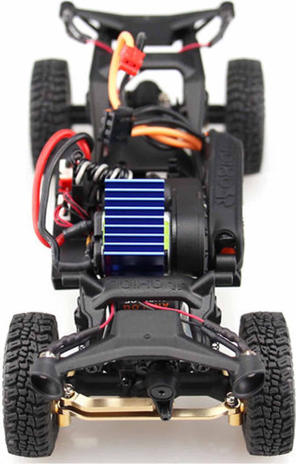 Aluminum 9-Fin Motor Heat Sink, Blue, 1/30 Axial SCX30