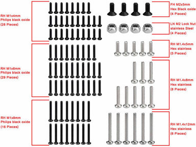Steel Hardware Set, 1/30 Axial SCX30