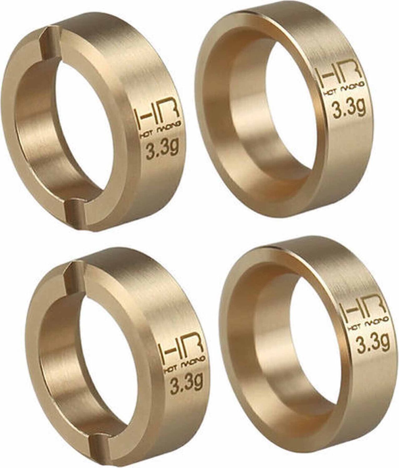 Brass 3.3g Wheel Weights, 1/30 Axial SCX30