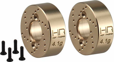 Brass 4.1g Rear Hubs, 1/30 Axial SCX30