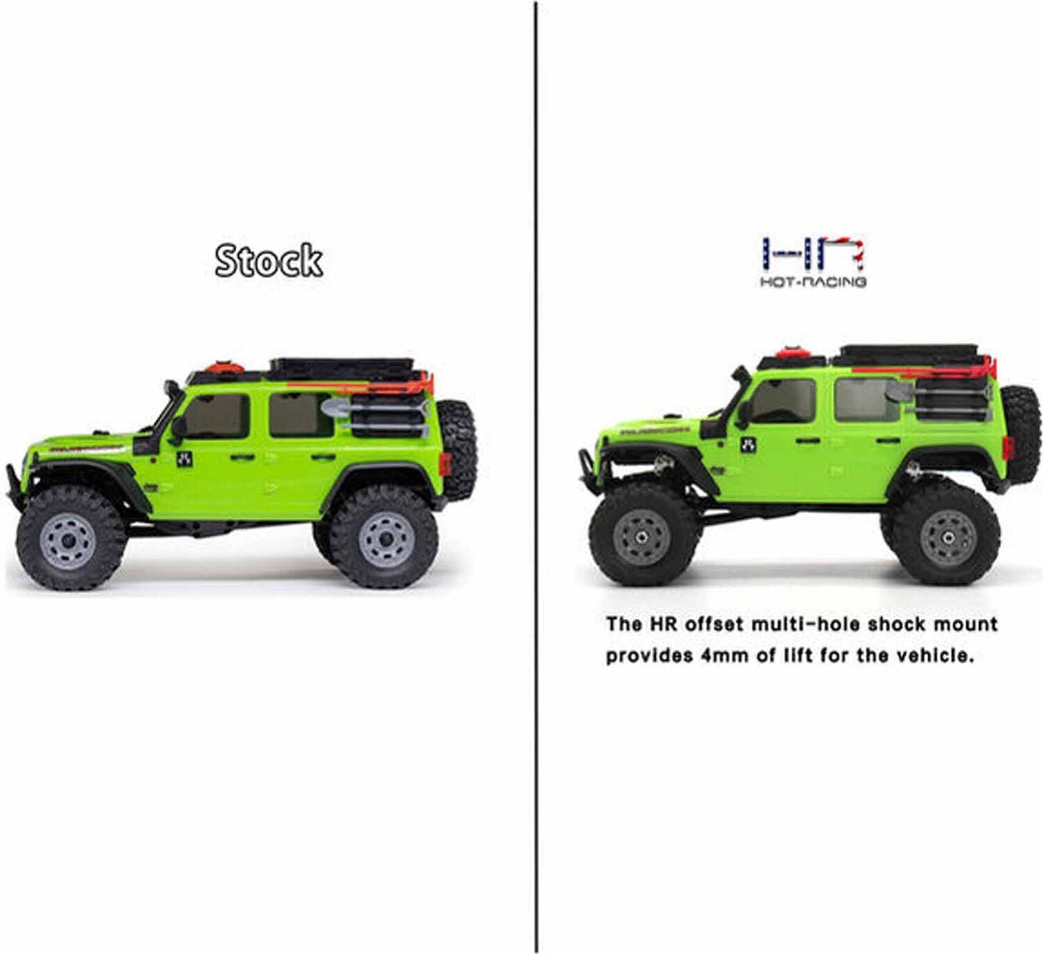 Aluminum Upper Shock Mount Lift Kit, 1/30 Axial SCX30