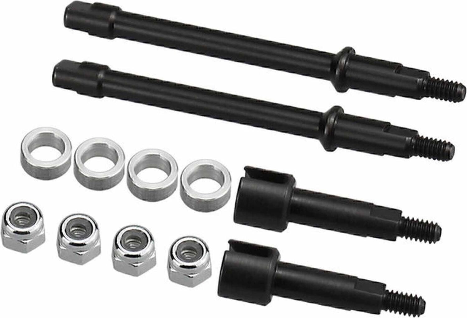 Steel +2mm Drive Stub Axles, 1/30 Axial SCX30