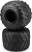 1/10 Firestorm Runner 2.6” Monster Truck Tires with Inserts, Blue Compound (2)