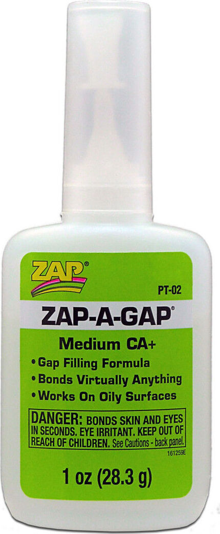 Zap-A-Gap Medium CA+ Glue, 1 oz