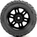 Jaeger Front/Rear MT Tires MTD 12mm Black Split Six (2): ARRMA MINI KRATON