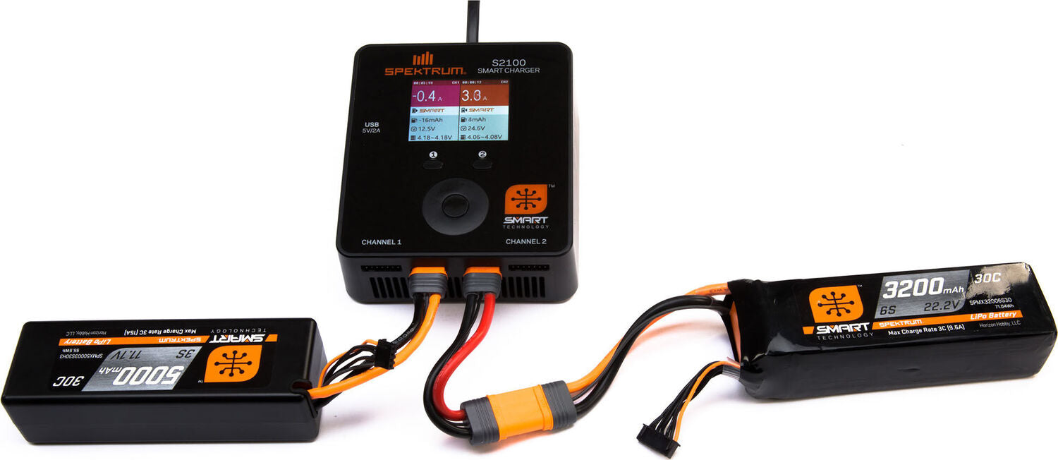 11.1V 2200mAh 3S 30C Smart LiPo Battery: IC3