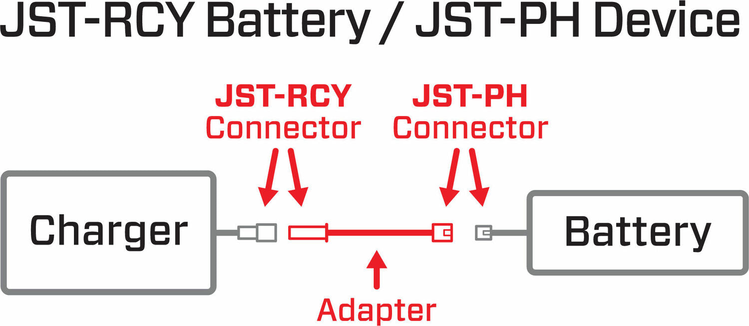 Adapter: JST-RCY Battery / JST-PH Device