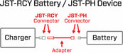 Adapter: JST-RCY Battery / JST-PH Device