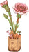 Modern Wooden Puzzle: Pink Carnation