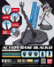 Black Action Base 1 Display Stand for 1/100 Scale Models
