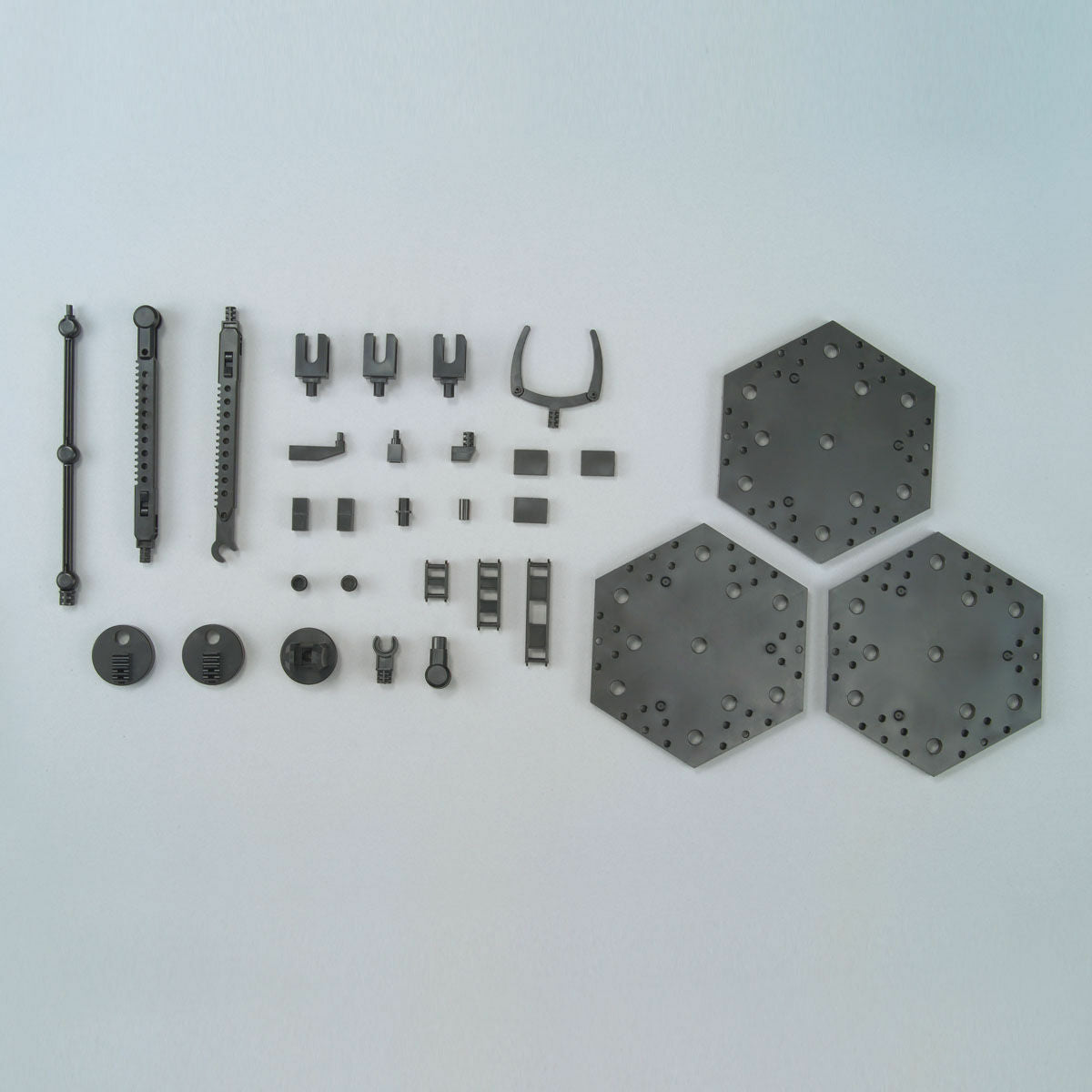 Black Action Base 4 Display Stand for 1/100 Scale Models