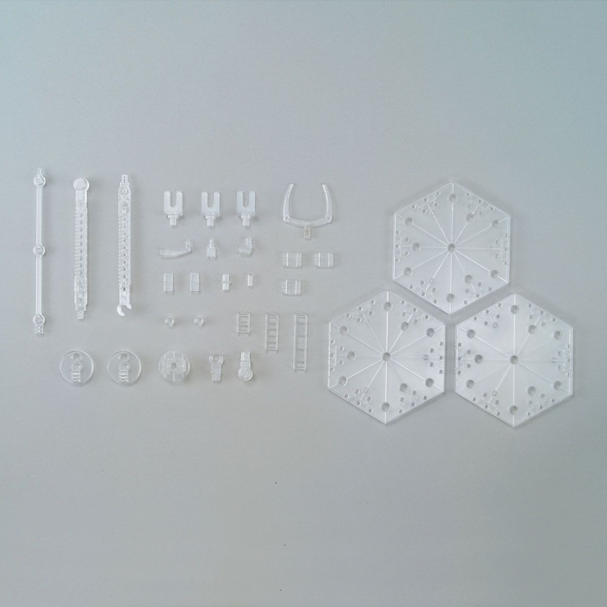 Clear Action Base 4 Display Stand for 1/100 Scale Models