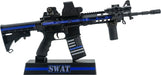 Mini AR-15 in Thin Blue Line SWAT Theme