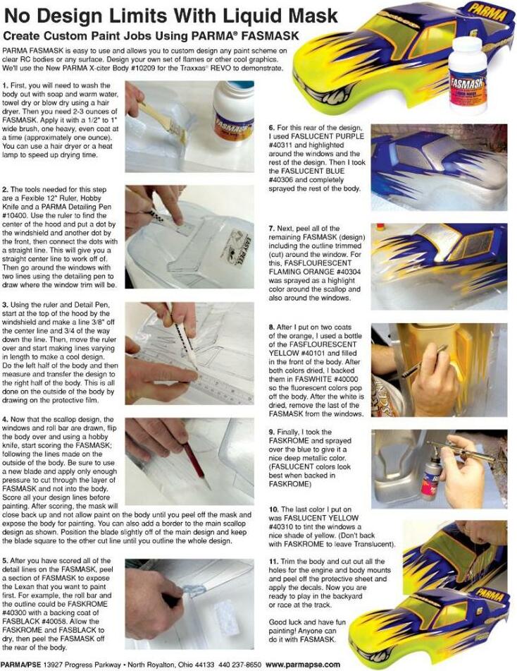 Parma FASMASK Liquid Paint Mask - 4 oz Bottle