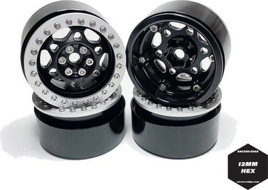 2.2" Aluminum Beadlock Crawler Wheels Silver (4pcs)