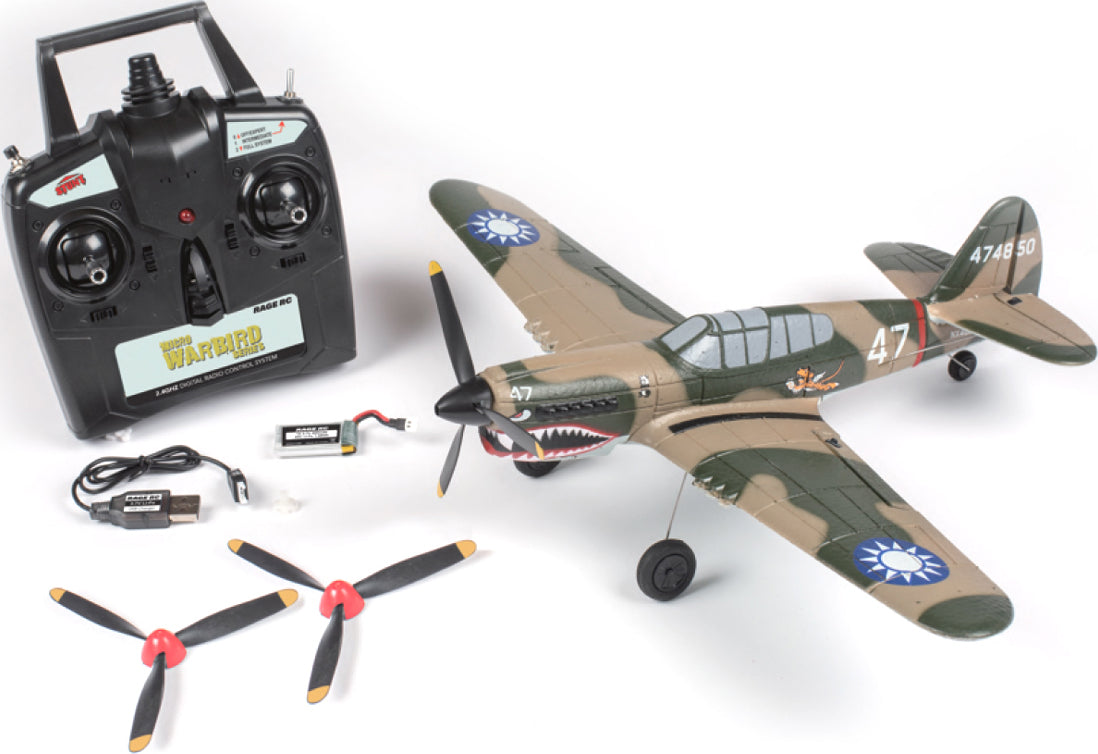 Curtiss P-40 Warhawk Micro RTF Airplane w/PASS