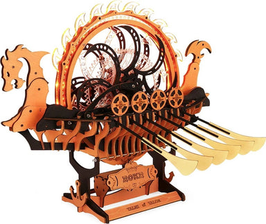 Viking Dragon Ship, Mechanical 3D Wooden Puzzle