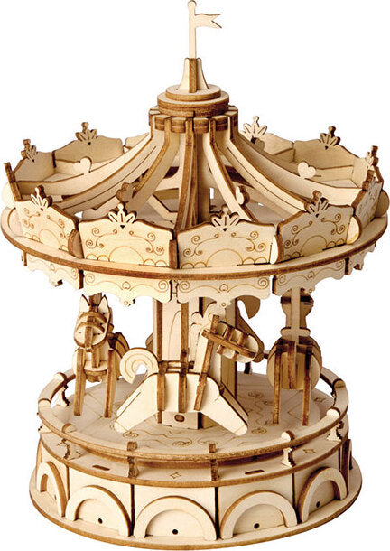 Classic 3D Wood Puzzles; Merry-go-round