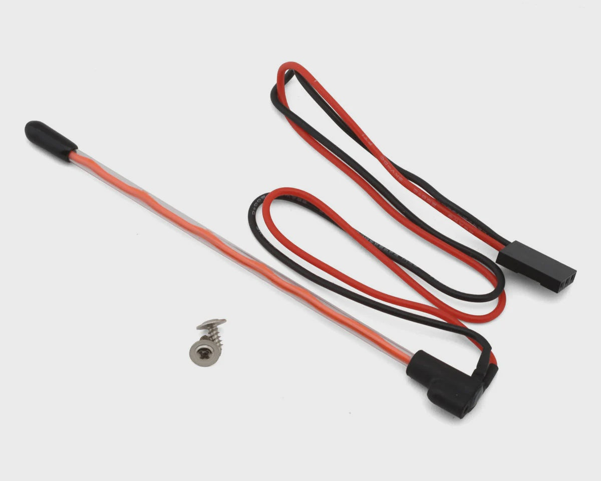 INJL43-RD Injora Micro Crawler LED Whip Light (Red) (Bottom Fixed)