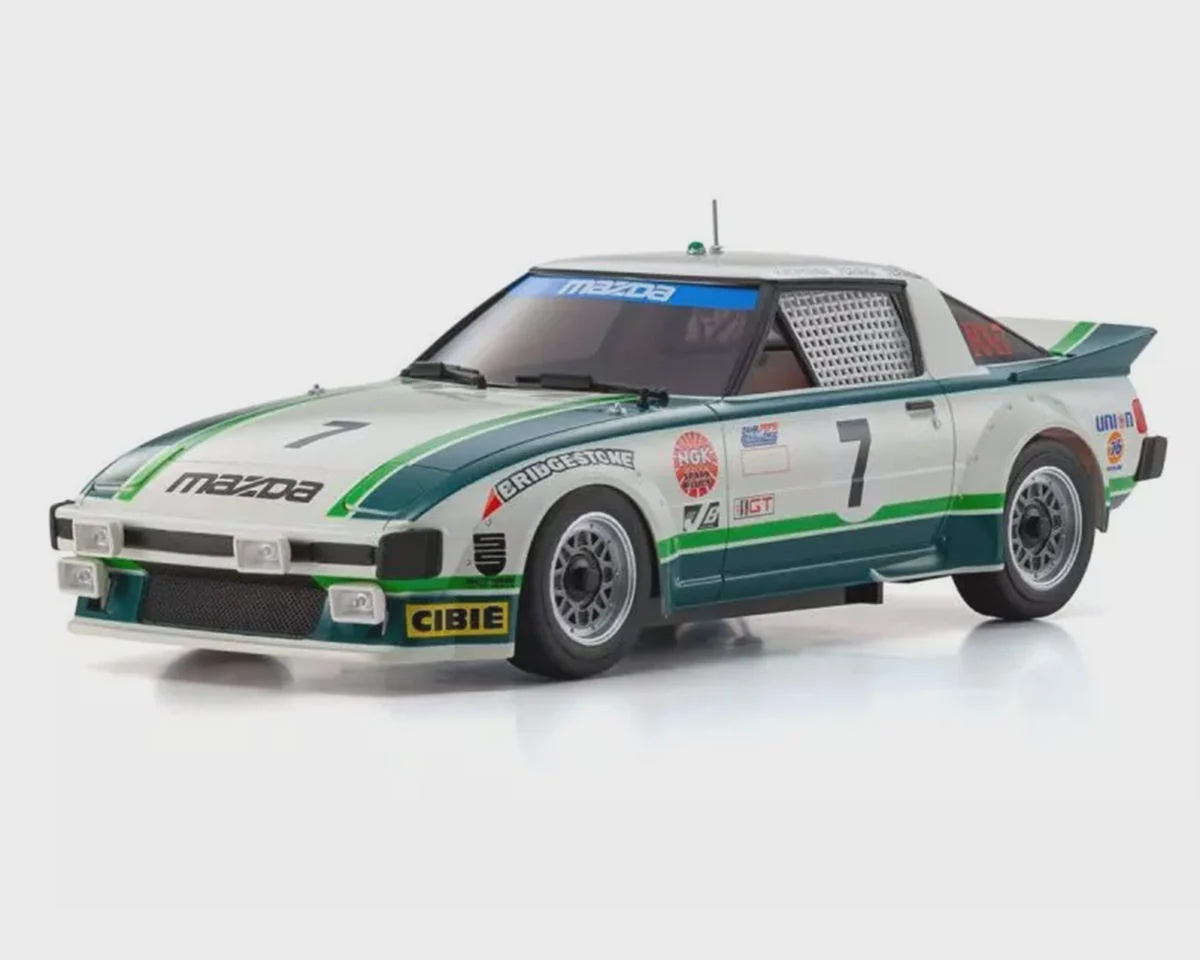 KYO32365GR Kyosho MR-04 RWD Mini-Z Readyset w/1979 Mazda Savanna RX-7 Body (Green/White) w/KT-531P 2.4GHz Radio