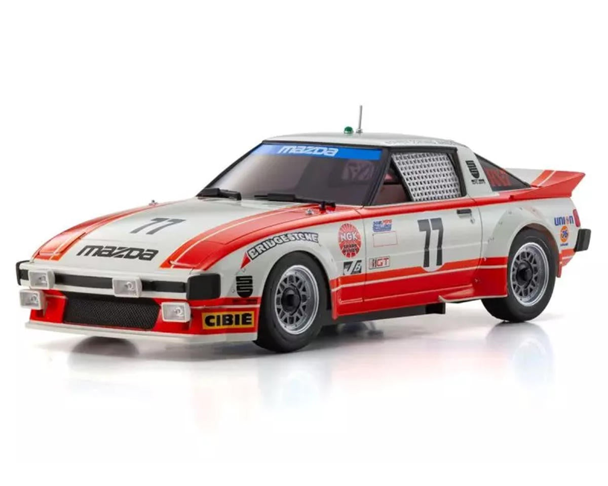 KYO32365R Kyosho MR-04 RWD Mini-Z Readyset w/1979 Mazda Savanna RX-7 (Red/White) w/KT-531P 2.4GHz Radio