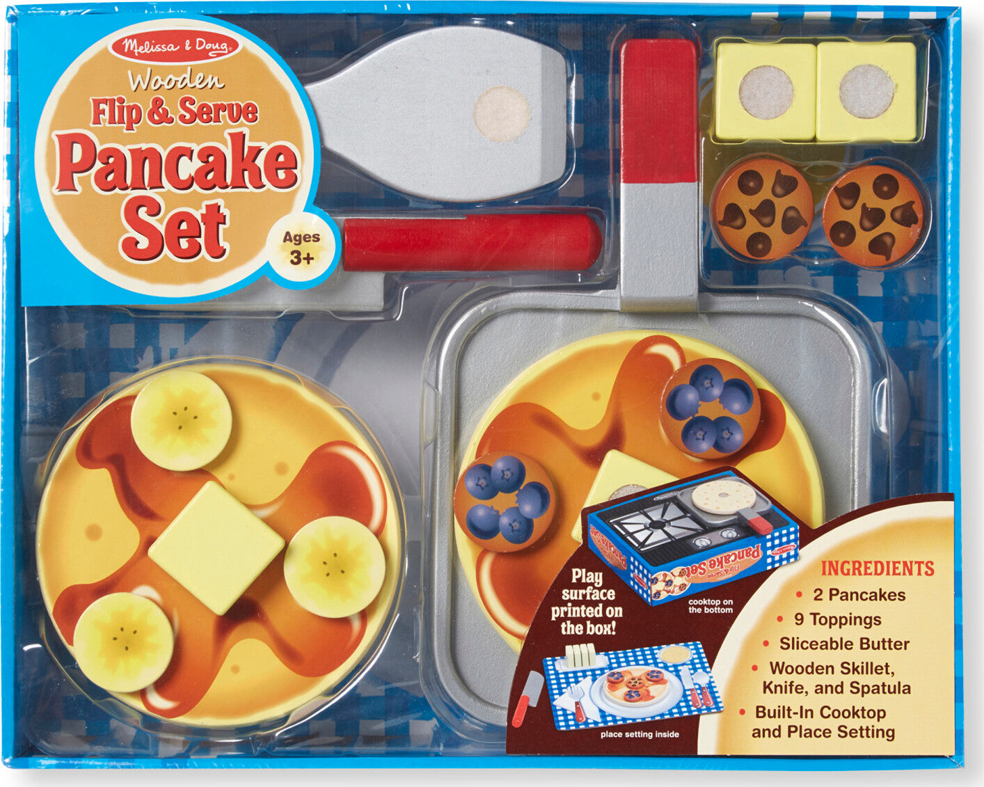 Flip & Serve Pancake Set - Wooden Play Food