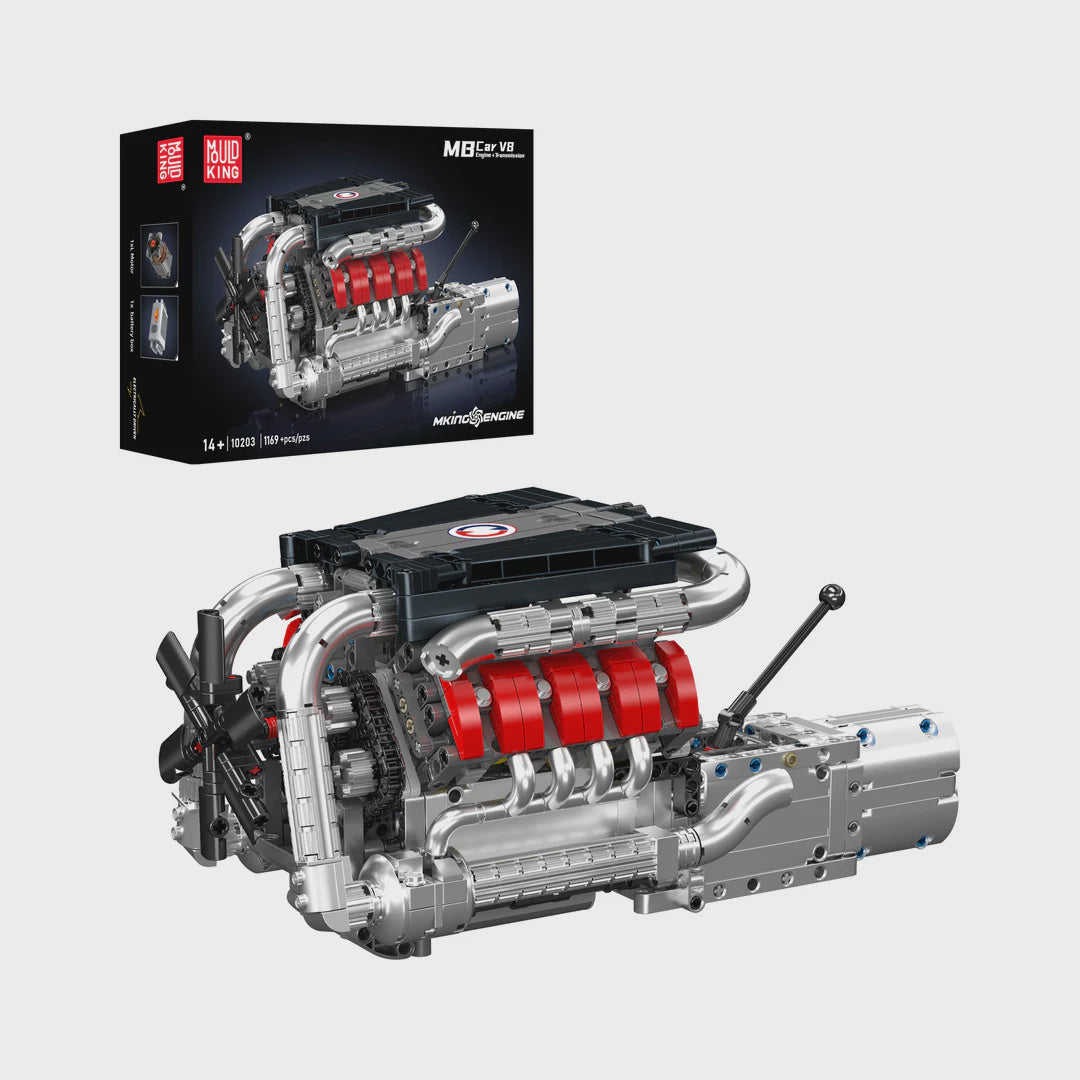 Mould King 10203 M Power V8 Engine & Gearbox Building Set | 1,169 Pcs