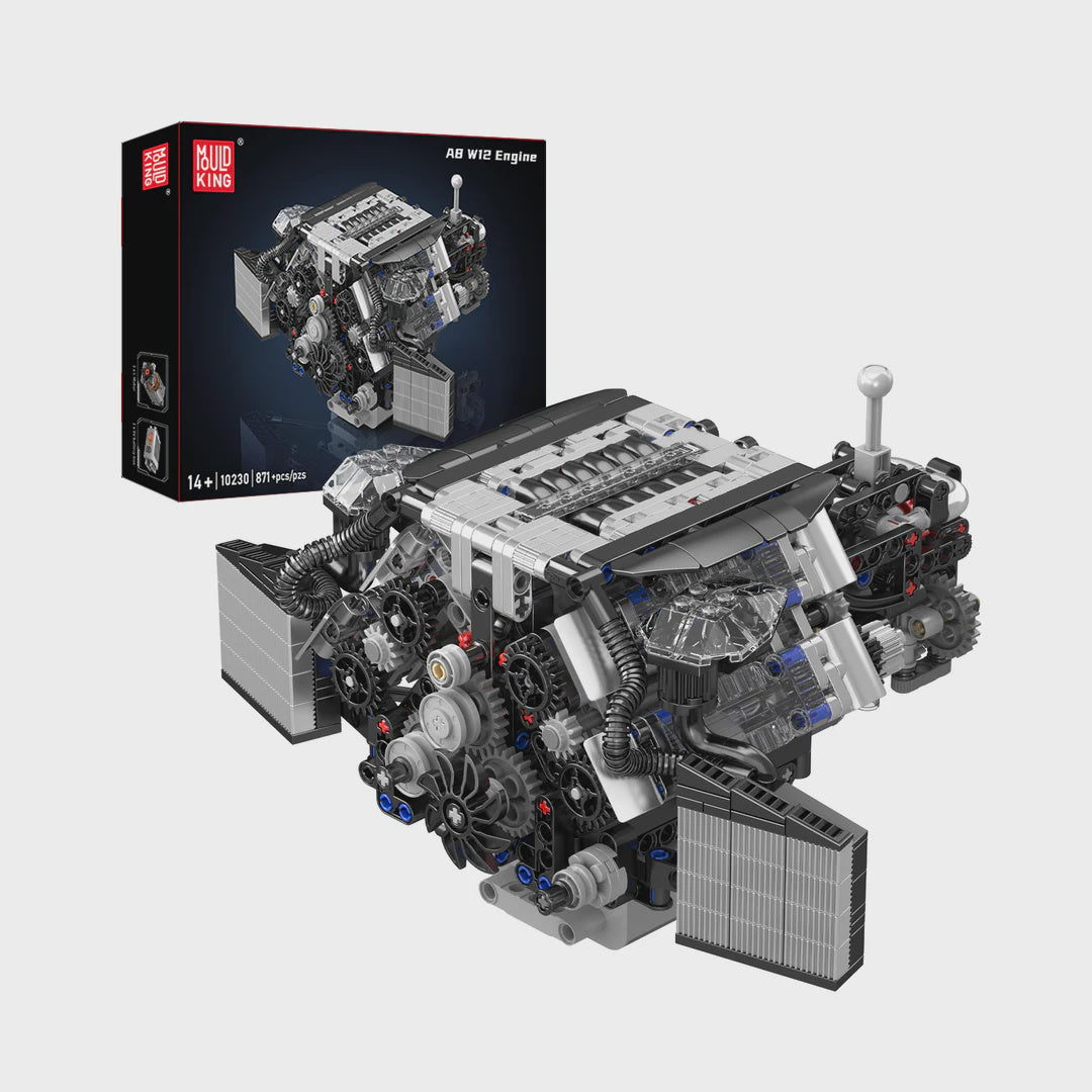 Mould King 10230 W12 Twin Turbo Engine Model Building Set | 871 Pcs