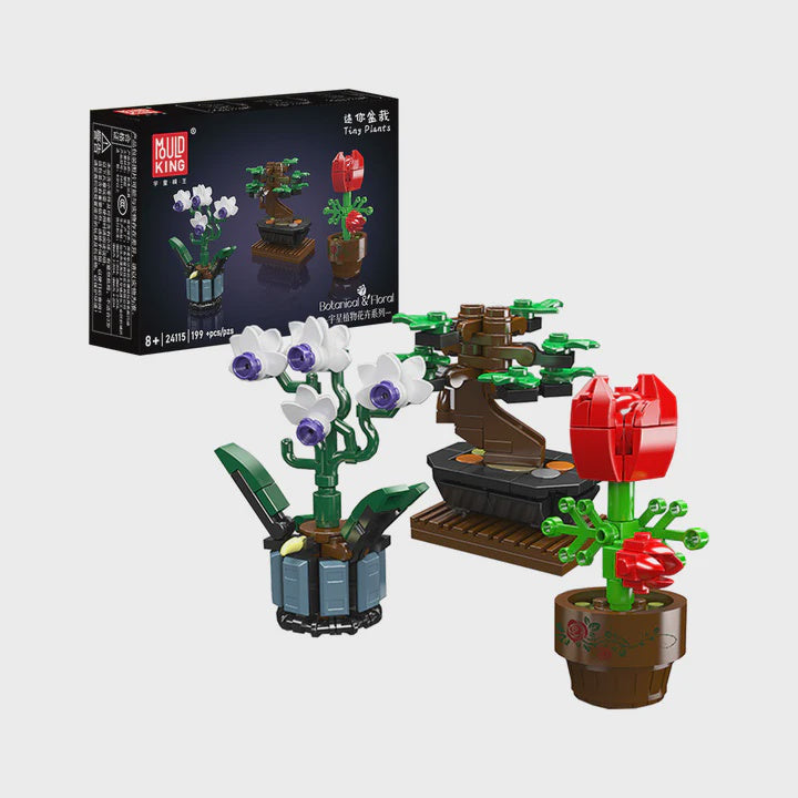 Mould King 24115 Mini Potted Plants Building Set | 199 Pcs