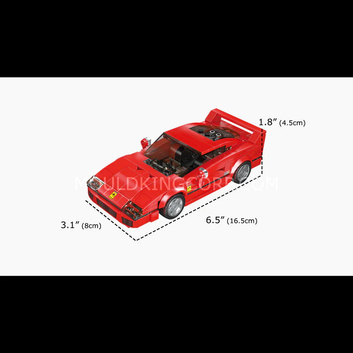 MOULD KING 27038 Rosso Corsa F40 Car Model Building Set | 338 PCS