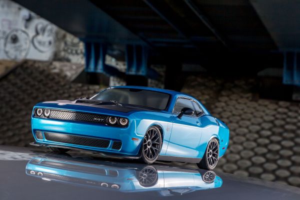 34415T2C  Fazer Mk2 Dodge Challenger SRT Hellcat Electric 4WD 1/10 RTR Touring Car w/Syncro KT-231P 2.4GHz Radio (Blue)
