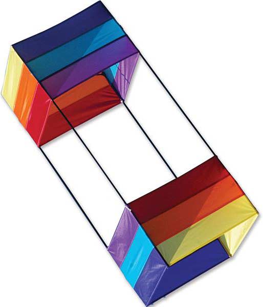 36 in. Box Kite - Rainbow