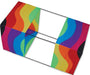 40 in. Box Kite - Wavy Rainbow