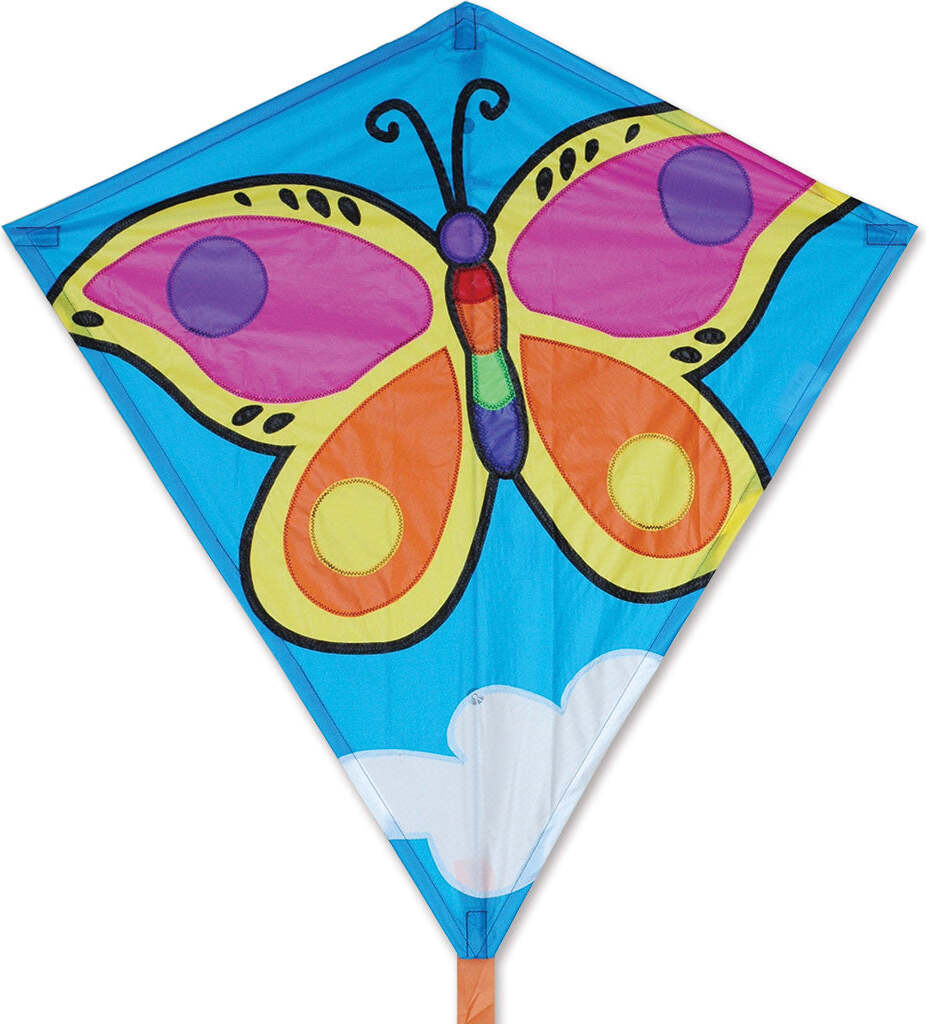 30 in. Diamond Kite - Briliant Butterfly