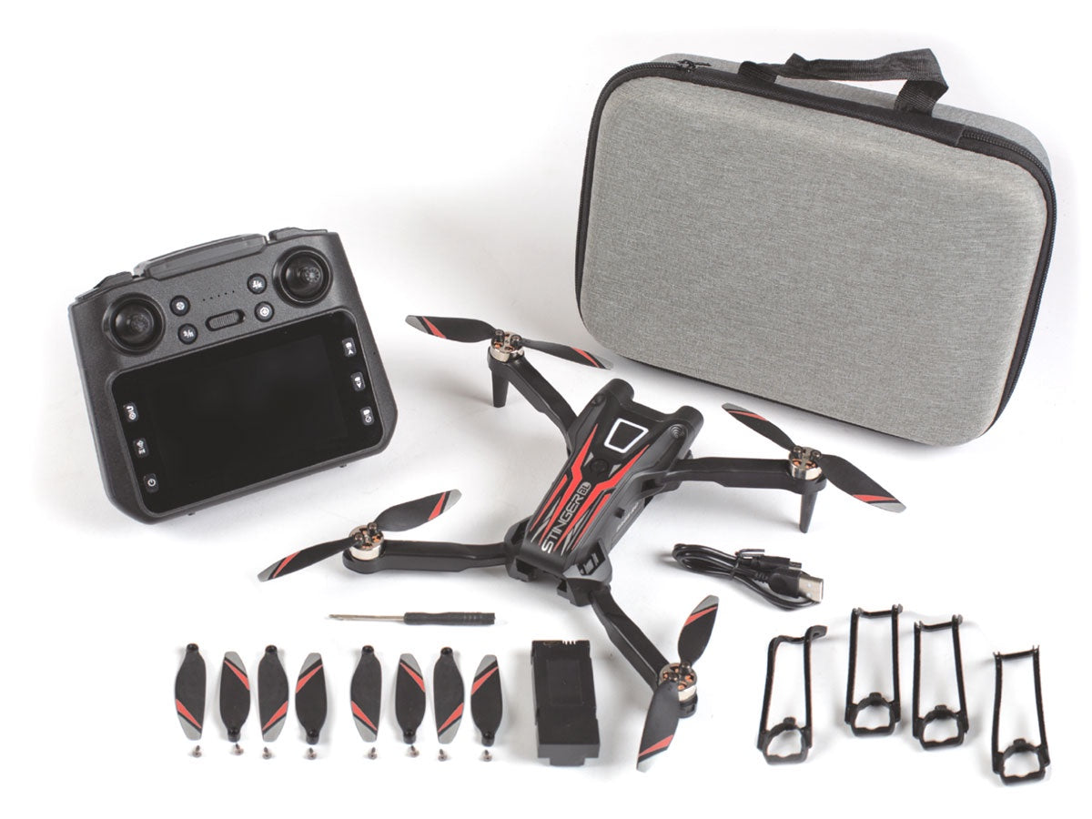 RGR4600  Stinger BL FPV Drone with 1-Axis 1080p HD Camera & Storage Case