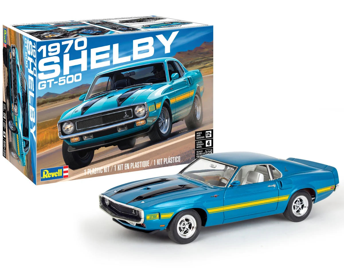 RMX14563 Revell 1970 Shelby GT 500 1/25 Scale Plastic Model Kit