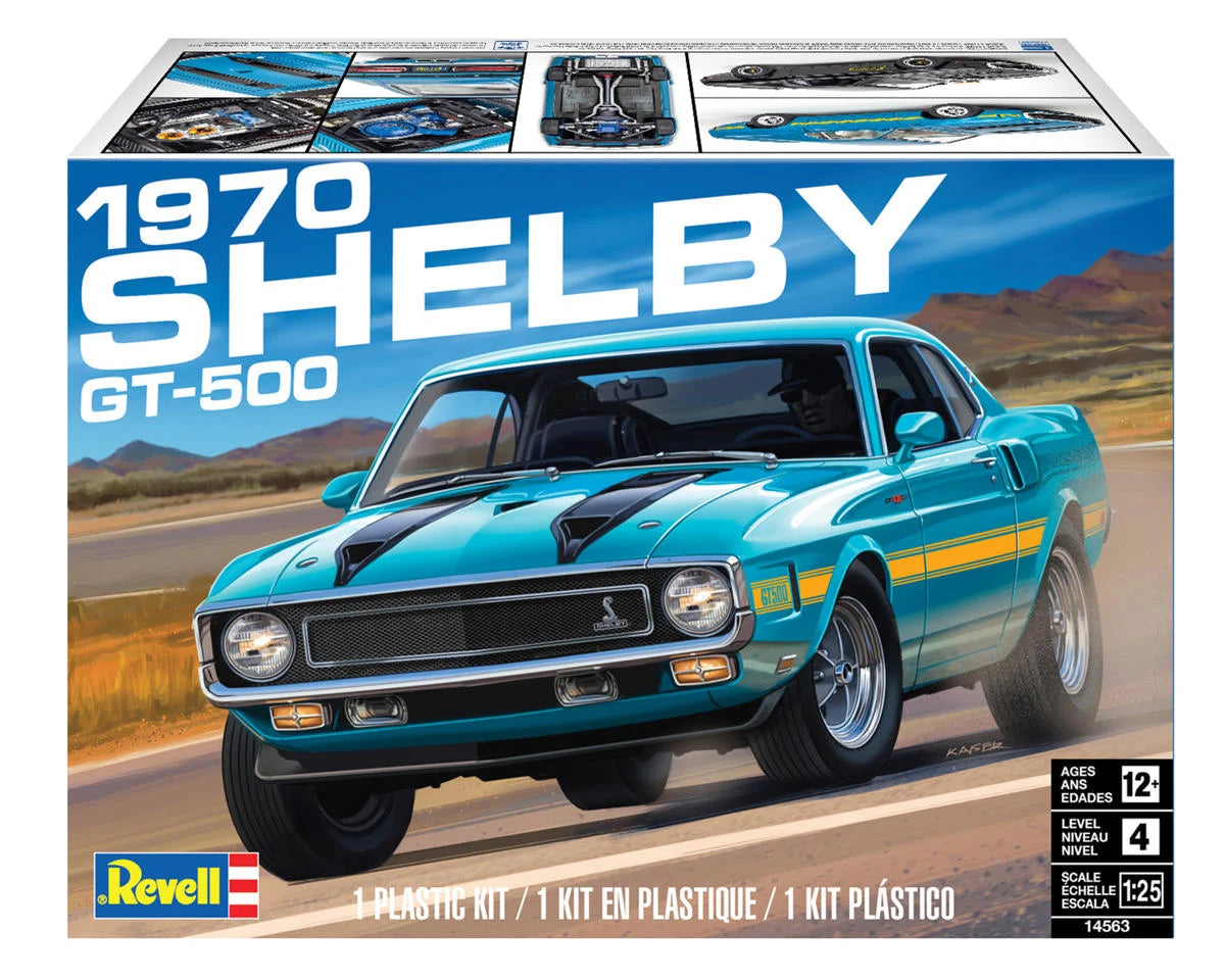RMX14563 Revell 1970 Shelby GT 500 1/25 Scale Plastic Model Kit