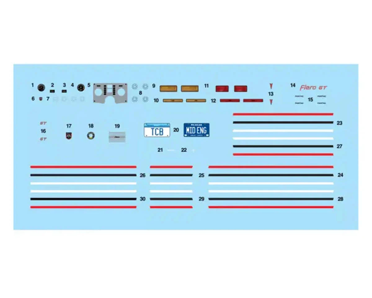 RMX14573 Revell 1/24 1985 Pontiac Fiero GT Plastic Model Kit