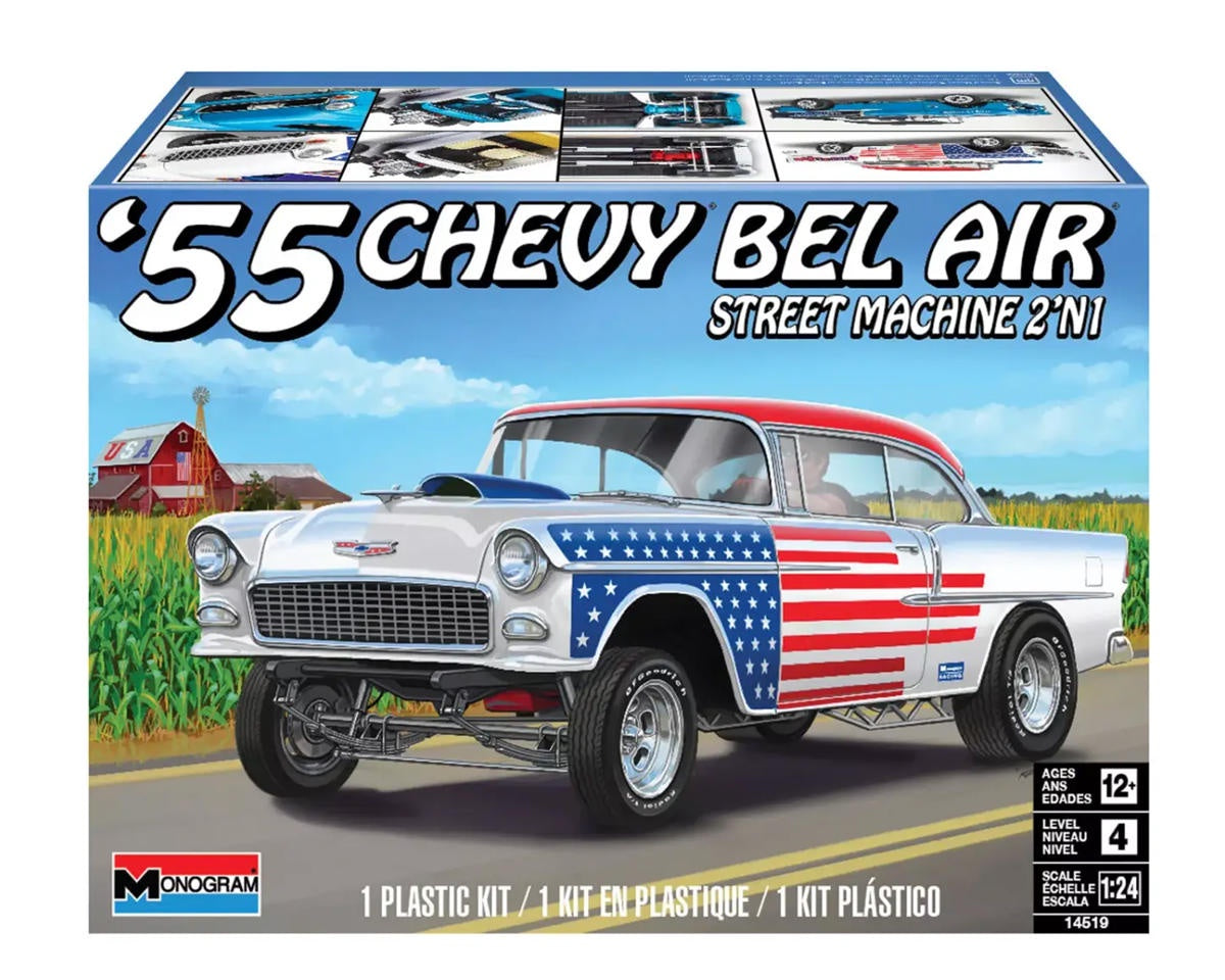 RMX-4519	1/24 1955 Chevy Bel Air Street Machine (2 in 1)