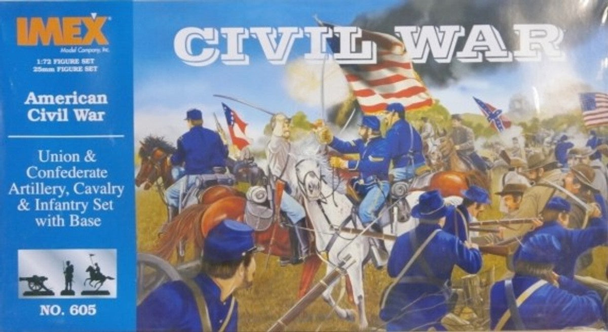 IMEX 1/72 Civil War Union & Confederate Artillery Cavalry Infantry IMX605