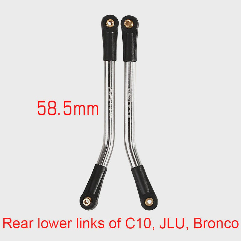 SCX24-134-58 INJORA 1 Pair Stainless Steel High Clearance Chassis Links for SCX24 Mods