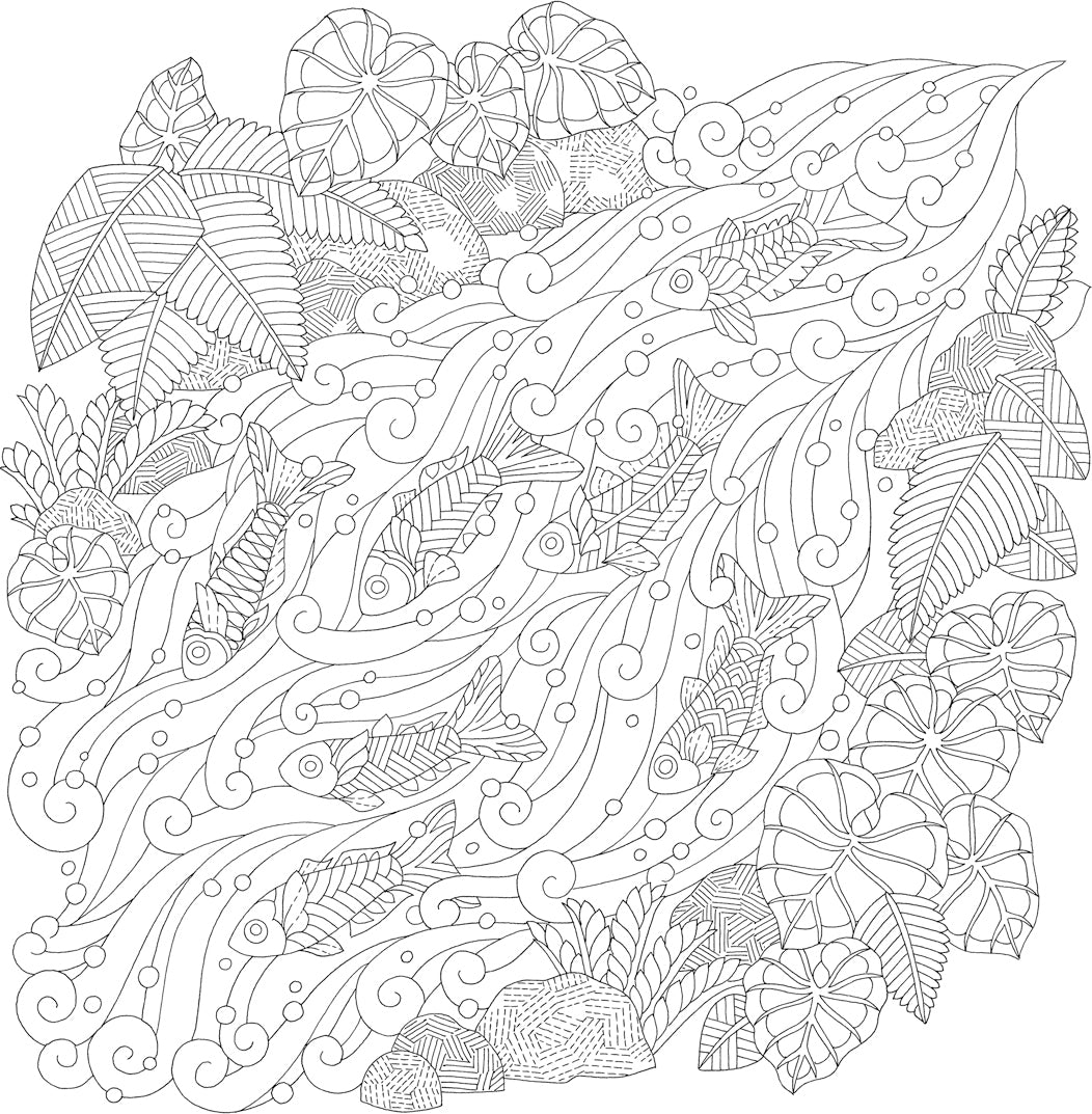 Millie Marotta's Island Escape: A Coloring Adventure