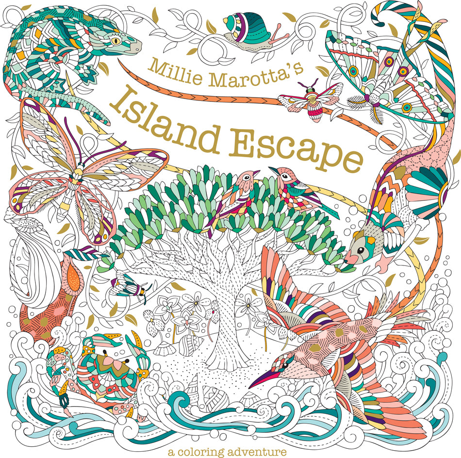 Millie Marotta's Island Escape: A Coloring Adventure