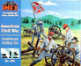 1/72 Civil War Confederate Artillery (25, 4 horses, 3 cannons, limber wagon)