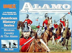 1/72 Alamo Mexican Cavalry (15, 14 horses, 4 donkeys)