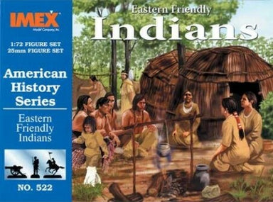 1/72 Eastern Friendly Indians (30, 2ea: horses, dogs, and acc.)